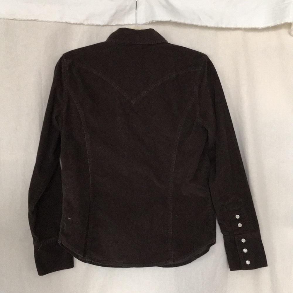 Gap stretch western corduroy slim shirt snap - Picture 5 of 8